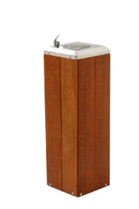 Classic Square Fountain with wooden cladding
