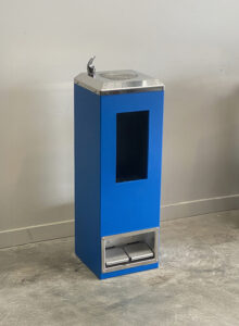 Blue powder coat
